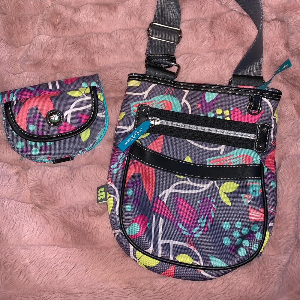 Fun print Lily Bloom Crossbody Purse
